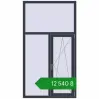 Ціноутворення Вікна 1100x2000 мм REHAU Euro 60 ANTHRACITE_GREY_STRUKTURAL з двох сторін. Ціна: ₴12,540.36
