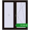 Ціноутворення Вікна 1300x1500 мм REHAU SYNEGO MD BLACK_BROWN з двох сторін. Ціна: ₴19,230.32