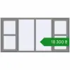 Ціноутворення Вікна 2400x1200 мм Altest Pony 375 RAL 9007 Grey aluminium з двох сторін. Ціна: ₴18,300.29