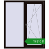 Ціноутворення Вікна 1200x1400 мм REHAU Brillant-Design BLACK_BROWN з двох сторін. Ціна: ₴15,810.07