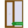 Ціноутворення Вікна 1000x1500 мм REHAU Euro 70 GOLDEN OAK з двох сторін. Ціна: ₴10,613.34