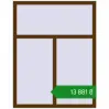 Ціноутворення Вікна 1127x1450 мм REHAU Brillant-Design WALNUT з двох сторін. Ціна: ₴13,881.33