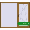 Ціноутворення Вікна 1700x1500 мм REHAU Euro 70 LIGHT_OAK з двох сторін. Ціна: ₴15,692.26