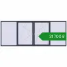 Ціноутворення Вікна 3900x1500 мм REHAU Euro 70 ANTHRACITE_GREY_STRUKTURAL з двох сторін. Ціна: ₴31,700.01