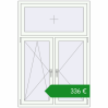 Ціноутворення Вікна 1150x1700 мм REHAU Euro 70 Білий (RAL 9016) з двох сторін. Ціна: €336.27