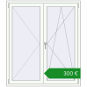 Ціноутворення Вікна 1300x1500 мм REHAU Euro 70 Білий (RAL 9016) з двох сторін. Ціна: €300.32