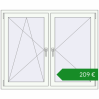 Ціноутворення Вікна 1350x1100 мм REHAU Euro 60. Ціна: €208.88