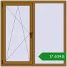 Ціноутворення Вікна 1350x1350 мм REHAU SYNEGO MD LIGHT_OAK з двох сторін. Ціна: ₴17,409.10