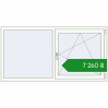 Ціноутворення Tilt-and-Turn 1750x900 mm REHAU Euro 70 RAL 9016 Traffic white two-sided. Ціна: ₴7,260.17