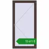 Ціноутворення Вікна 1000x2000 мм Altest Pony 375 RAL 8017 Chocolate brown з двох сторін. Ціна: ₴15,611.29