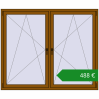 Ціноутворення Вікна 1800x1500 мм REHAU Euro 60. Ціна: €488.12