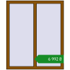 Ціноутворення Вікна 1000x1200 мм REHAU Euro 60 GOLDEN OAK з двох сторін. Ціна: ₴6,992.44