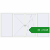 Ціноутворення Вікна 3400x1700 мм REHAU Euro 70 Білий (RAL 9016) з двох сторін. Ціна: ₴21,378.22