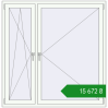 Ціноутворення Вікна 1520x1550 мм REHAU Euro 70 Білий (RAL 9016) з двох сторін. Ціна: ₴15,672.33