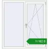Ціноутворення Вікна 1300x1400 мм REHAU Euro 70 BLACK_BROWN ззовні. Ціна: ₴11,982.00