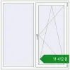 Ціноутворення Вікна 1430x1440 мм REHAU Euro 70 Білий (RAL 9016) з двох сторін. Ціна: ₴11,412.10