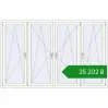 Ціноутворення Вікна 2400x1520 мм REHAU Euro 70 Білий (RAL 9016) з двох сторін. Ціна: ₴25,202.30