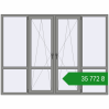 Ціноутворення Вікна 2400x1800 мм Altest Pony 375 RAL 9007 Grey aluminium з двох сторін. Ціна: ₴35,771.93