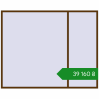 Ціноутворення Вікна 2740x2200 мм REHAU SYNEGO MD WALNUT з двох сторін. Ціна: ₴39,160.14