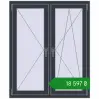 Ціноутворення Вікна 1080x1300 мм REHAU Euro 70 ANTHRACITE_GREY_STRUKTURAL з двох сторін. Ціна: ₴18,597.46