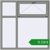 Ціноутворення Вікна 1500x1500 мм Altest Pony 375 RAL 9007 Grey aluminium з двох сторін. Ціна: ₴15,228.24
