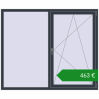 Ціноутворення Вікна 1800x1500 мм REHAU Euro 70. Ціна: €463.30