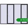 Ціноутворення Вікна 3000x2200 мм REHAU Brillant-Design BLACK_ULTI-MATT з двох сторін. Ціна: ₴45,903.87