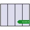 Ціноутворення Вікна 3000x2300 мм REHAU Euro 70 BLACK_ULTI-MATT з двох сторін. Ціна: ₴36,846.08