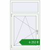 Ціноутворення Вікна 825x1360 мм REHAU Euro 70 Білий (RAL 9016) з двох сторін. Ціна: ₴6,252.08