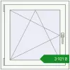 Ціноутворення Вікна 750x750 мм REHAU Euro 60 Білий (RAL 9016) з двох сторін. Ціна: ₴3,921.40