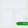 Ціноутворення Вікна 1500x1500 мм REHAU Euro 60. Ціна: €194.90