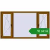 Ціноутворення Вікна 2000x1100 мм REHAU Euro 60 GOLDEN OAK з двох сторін. Ціна: ₴18,249.32