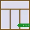 Ціноутворення Вікна 1800x1800 мм REHAU Euro 60 LIGHT_OAK з двох сторін. Ціна: ₴14,375.19
