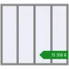 Ціноутворення Вікна 2000x1800 мм Altest Pony 375 RAL 9007 Grey aluminium з двох сторін. Ціна: ₴15,357.85