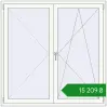 Ціноутворення Вікна 1500x1500 мм REHAU Euro 70 Білий (RAL 9016) з двох сторін. Ціна: ₴15,208.95