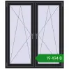 Ціноутворення Вікна 1300x1500 мм REHAU Brillant-Design BLACK_ULTI-MATT з двох сторін. Ціна: ₴19,494.40