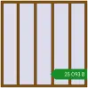 Ціноутворення Вікна 1800x1800 мм REHAU Brillant-Design GOLDEN OAK з двох сторін. Ціна: ₴25,092.90