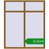 Ціноутворення Вікна 1550x1820 мм REHAU Euro 70 LIGHT_OAK з двох сторін. Ціна: ₴16,554.40