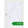 Ціноутворення Вікна 950x1400 мм Altest Pony 375 RAL 9017 Traffic black ззовні. Ціна: ₴14,960.70