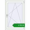 Ціноутворення Вікна 800x1200 мм REHAU Euro 60 Білий (RAL 9016) з двох сторін. Ціна: ₴4,952.69