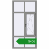Ціноутворення Вікна 1000x2000 мм Altest Pony 375 RAL 9007 Grey aluminium з двох сторін. Ціна: $405.85