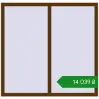 Ціноутворення Вікна 1400x1350 мм REHAU SYNEGO MD WALNUT з двох сторін. Ціна: ₴14,038.74