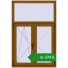 Ціноутворення Вікна 1000x1500 мм REHAU Euro 60 GOLDEN OAK з двох сторін. Ціна: ₴16,399.18
