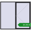 Ціноутворення Вікна 2300x2100 мм REHAU Brillant-Design BLACK_ULTI-MATT з двох сторін. Ціна: ₴38,254.81
