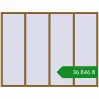 Ціноутворення Вікна 3000x2300 мм REHAU Euro 70 LIGHT_OAK з двох сторін. Ціна: ₴36,846.08