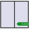 Ціноутворення Вікна 1800x1730 мм REHAU Euro 70 ANTHRACITE_GREY_GLATT з двох сторін. Ціна: ₴16,423.13