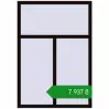 Ціноутворення Вікна 1115x1600 мм REHAU Euro 60 BLACK_BROWN з двох сторін. Ціна: ₴7,936.58