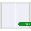 Ціноутворення Вікна 1500x1300 мм REHAU Euro 70 Білий (RAL 9016) з двох сторін. Ціна: €152.06