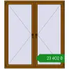 Ціноутворення Вікна 1600x1800 мм REHAU Euro 70 GOLDEN OAK з двох сторін. Ціна: ₴23,402.30