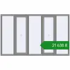Ціноутворення Вікна 2500x1500 мм Altest Pony 375 RAL 9007 Grey aluminium з двох сторін. Ціна: ₴21,637.92